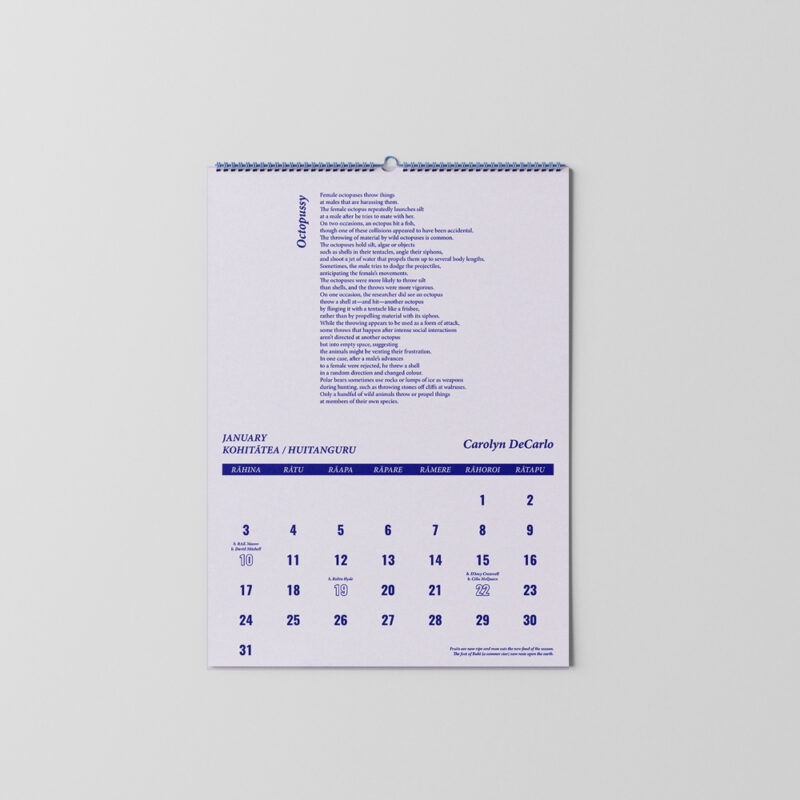 Poetry Calendar 2022